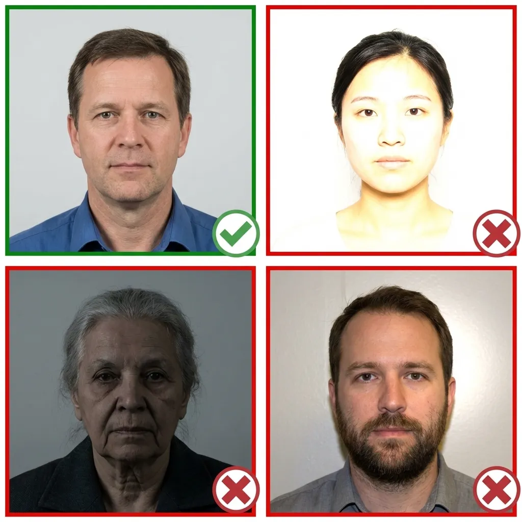 Proper lighting setup for passport photo
